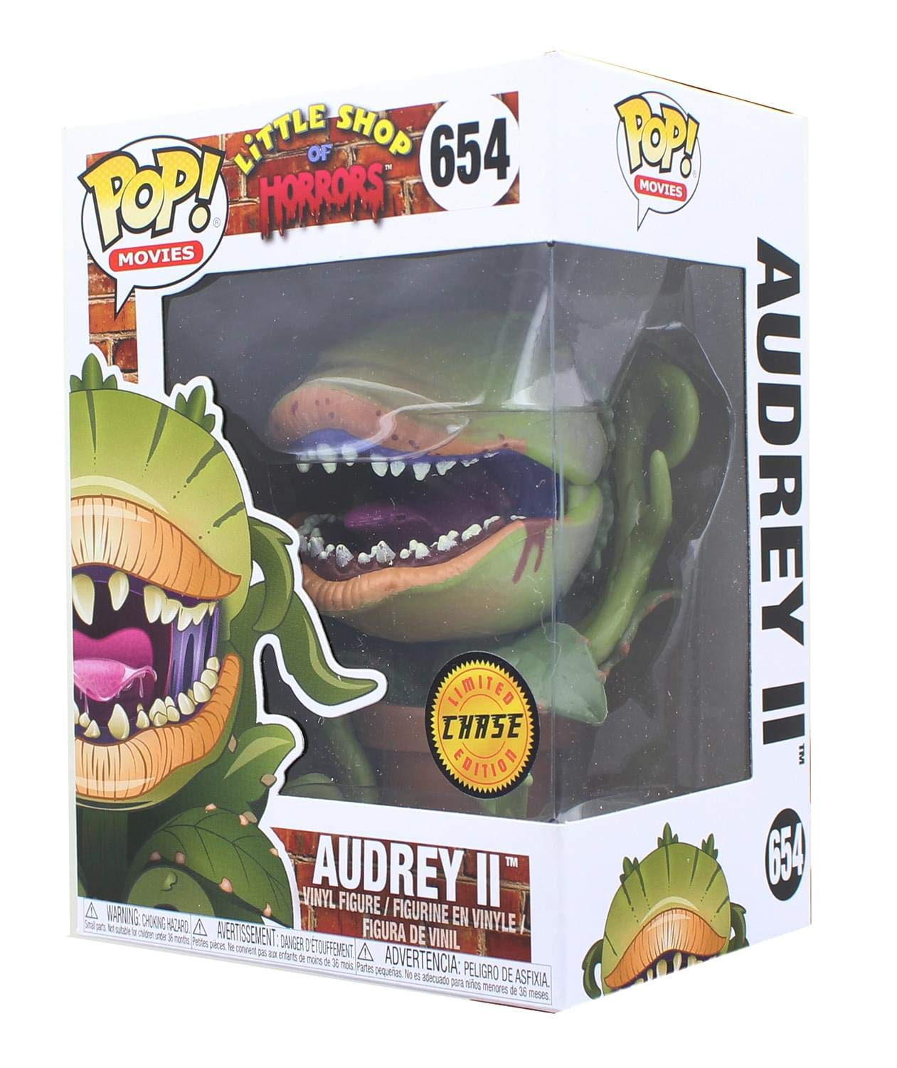 Funko Pop! Movies: Little Shop of Horrors - Audrey II Chase Limited Edition Variant Vinyl Figure (Bundled with Pop Box Protector Case)
