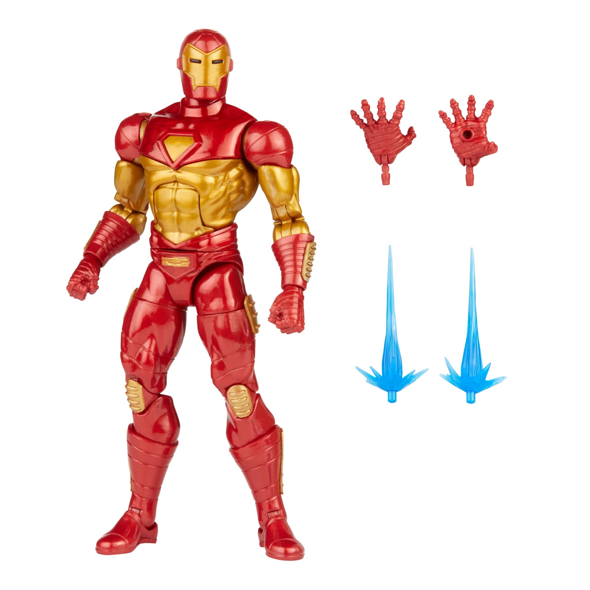 Hasbro Marvel Legends Series 6-inch Modular Iron Man Action Figure Toy, Includes 4 Accessories and 1 Build-A-Figure Part, Premium Design and Articulation