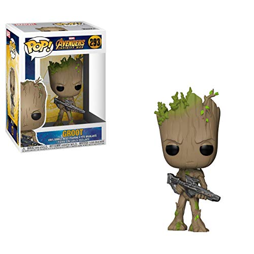 Funko 26904 POP Marvel: Avengers Infinity War - Teen Groot with Gun Collectible Figure, Multicolor