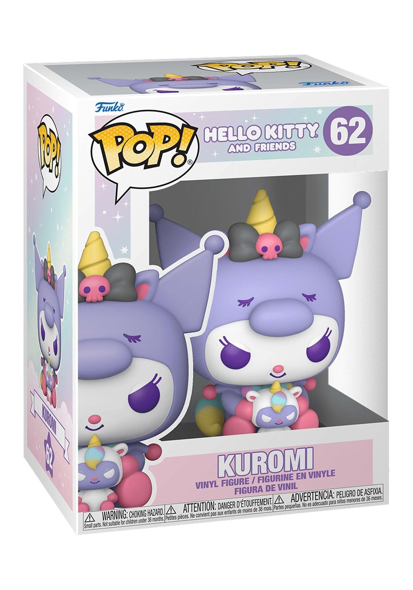 Funko Pop! Animation: Sanrio: Hello Kitty - Kuromi Unicorn Party, Multicolor (65750)