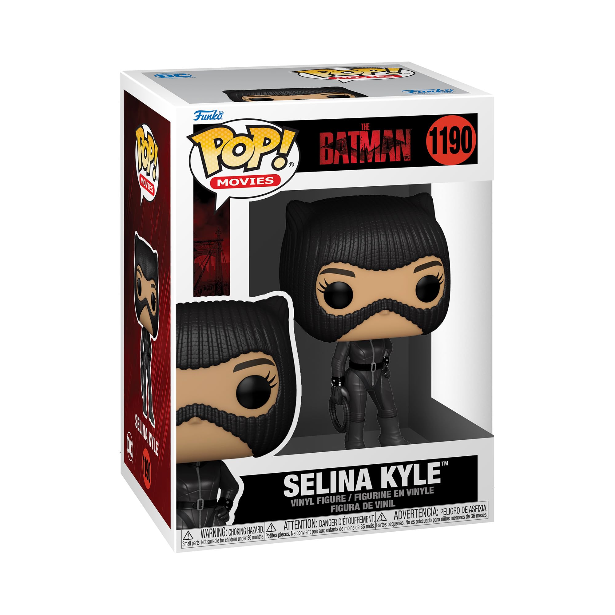 Funko Pop! Movies: The Batman - Selina Kyle with Chase (Styles May Vary), Multicolor, 59279