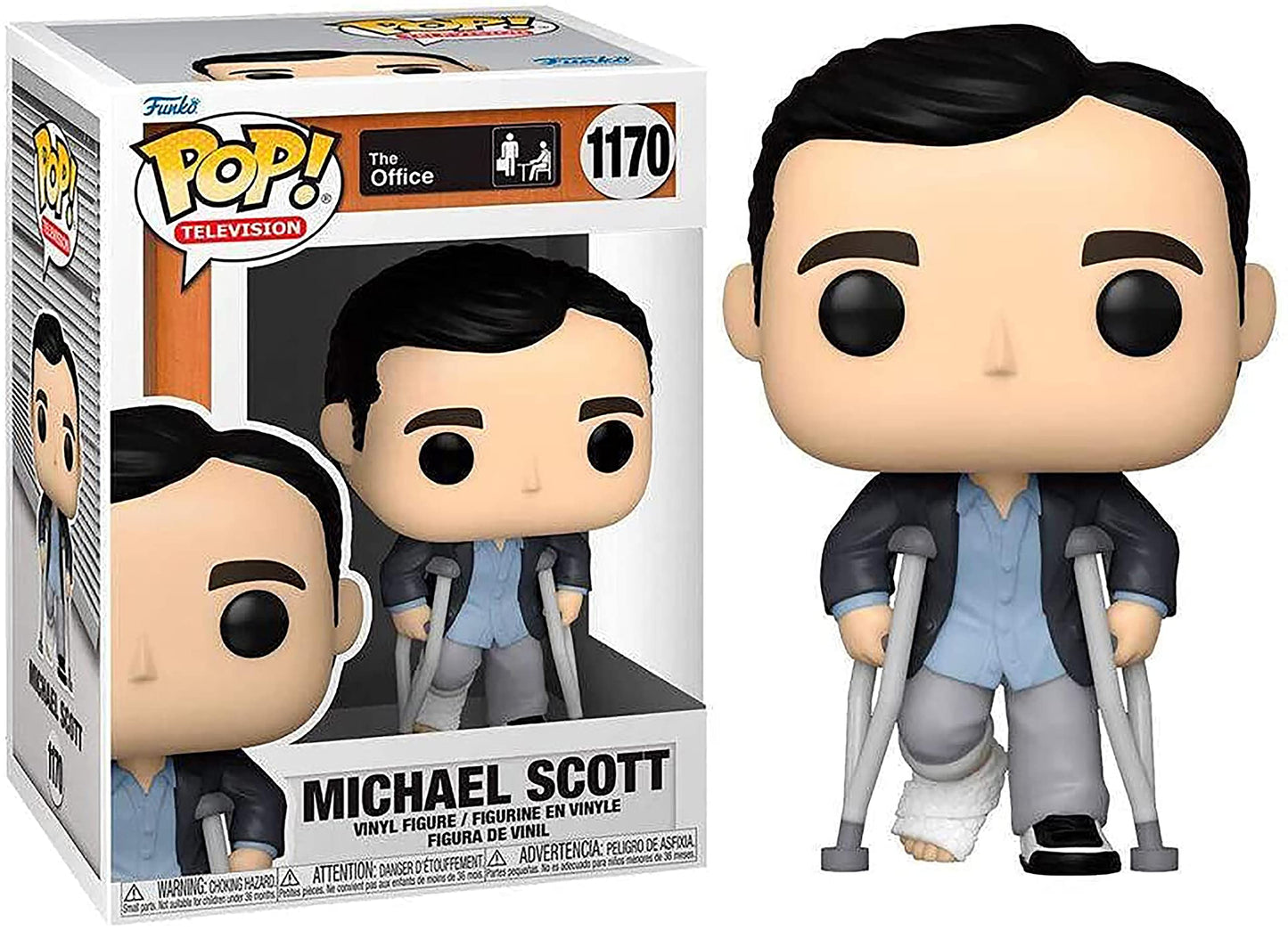 Funko Pop! TV: The Office - Michael Standing with Crutches Multicolor 57396