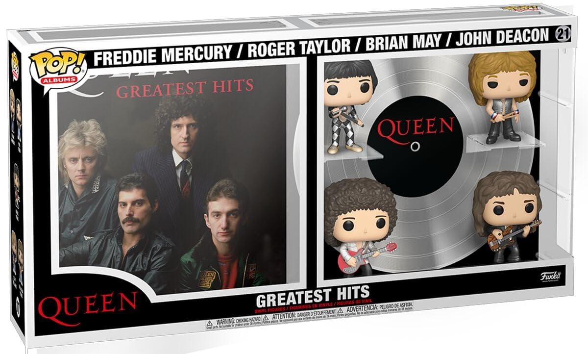 Funko Pop! Pop Albums: Queen Greatest Hits (Metallic) Deluxe Figure (Special Edition)