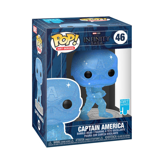 Funko POP Artist Series: Infinity Saga- Cap America (BU) Figure