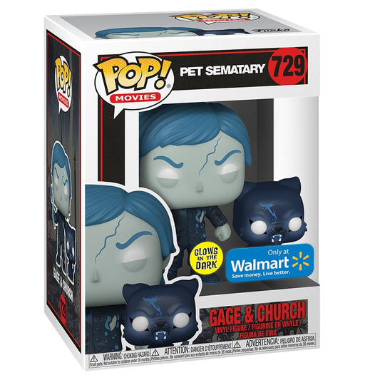 Funko Pop! Pet Sematary: Undead Gage & Church Pop & Buddy (GITD) Vinyl Figure (Special Edition)