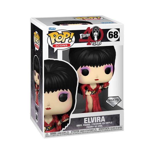 Funko Pop! Icons: Elvira 40th Anniversary - Elvira (Diamond Glitter) Multicolor