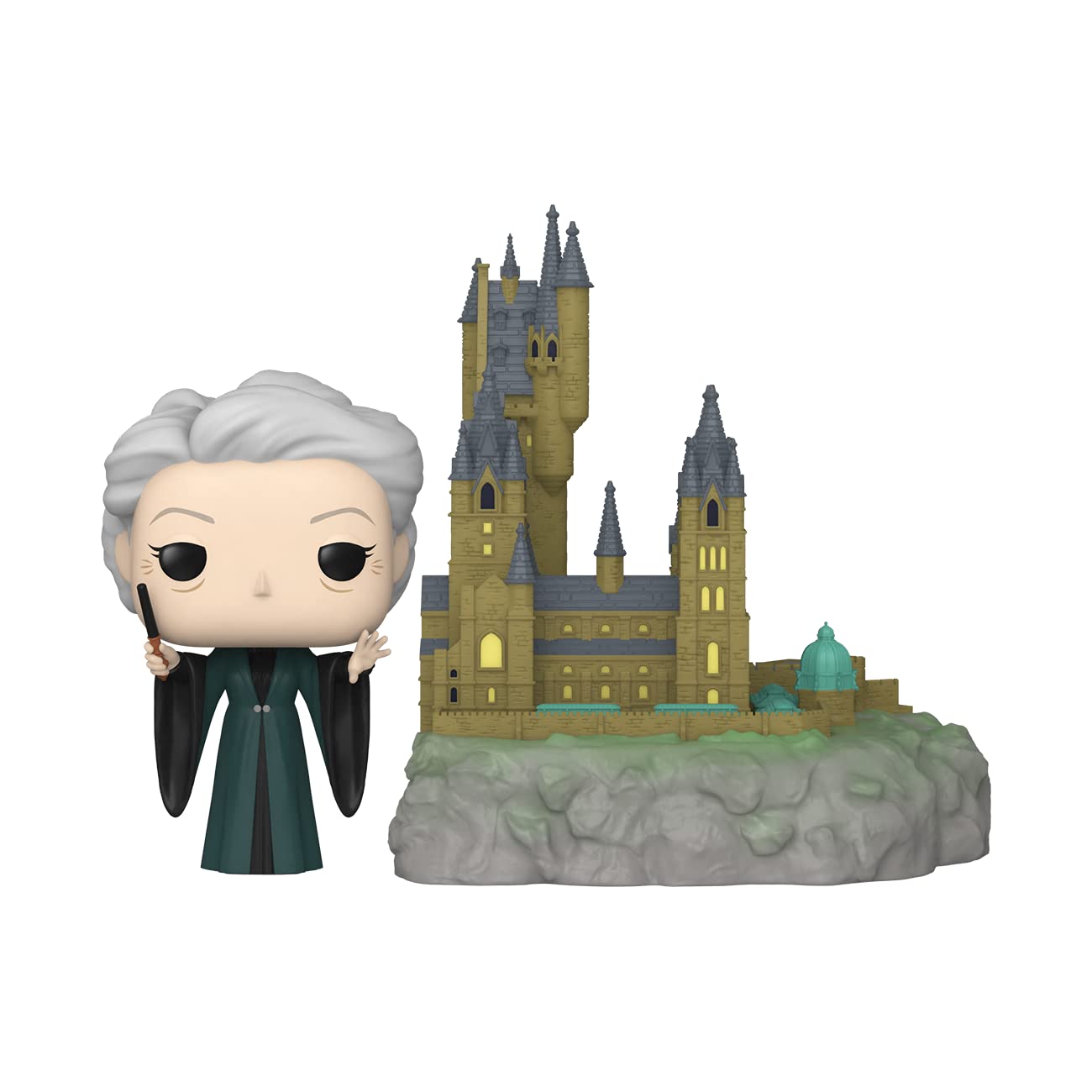 Funko Pop! Town: Harry Potter: Chamber of Secrets 20th Anniversary - Minerva with Hogwarts, Multicolor (65655)