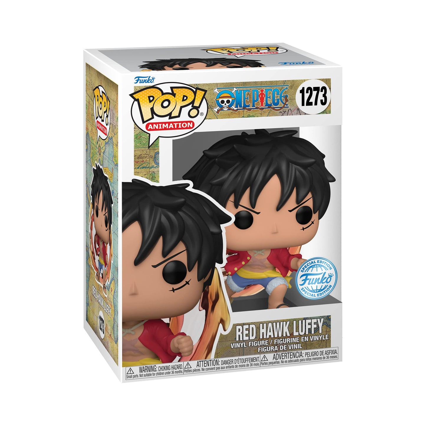 Funko One Piece: Monkey D. Luffy Law (Red Hawk) Pop Figure (AAA Anime Exclusive) Wih AAA (62701)