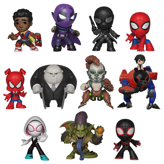 Funko 34757 Mystey Mini: Animated Spider-Man Movie - 12Pc Collectible Figure, Multicolor