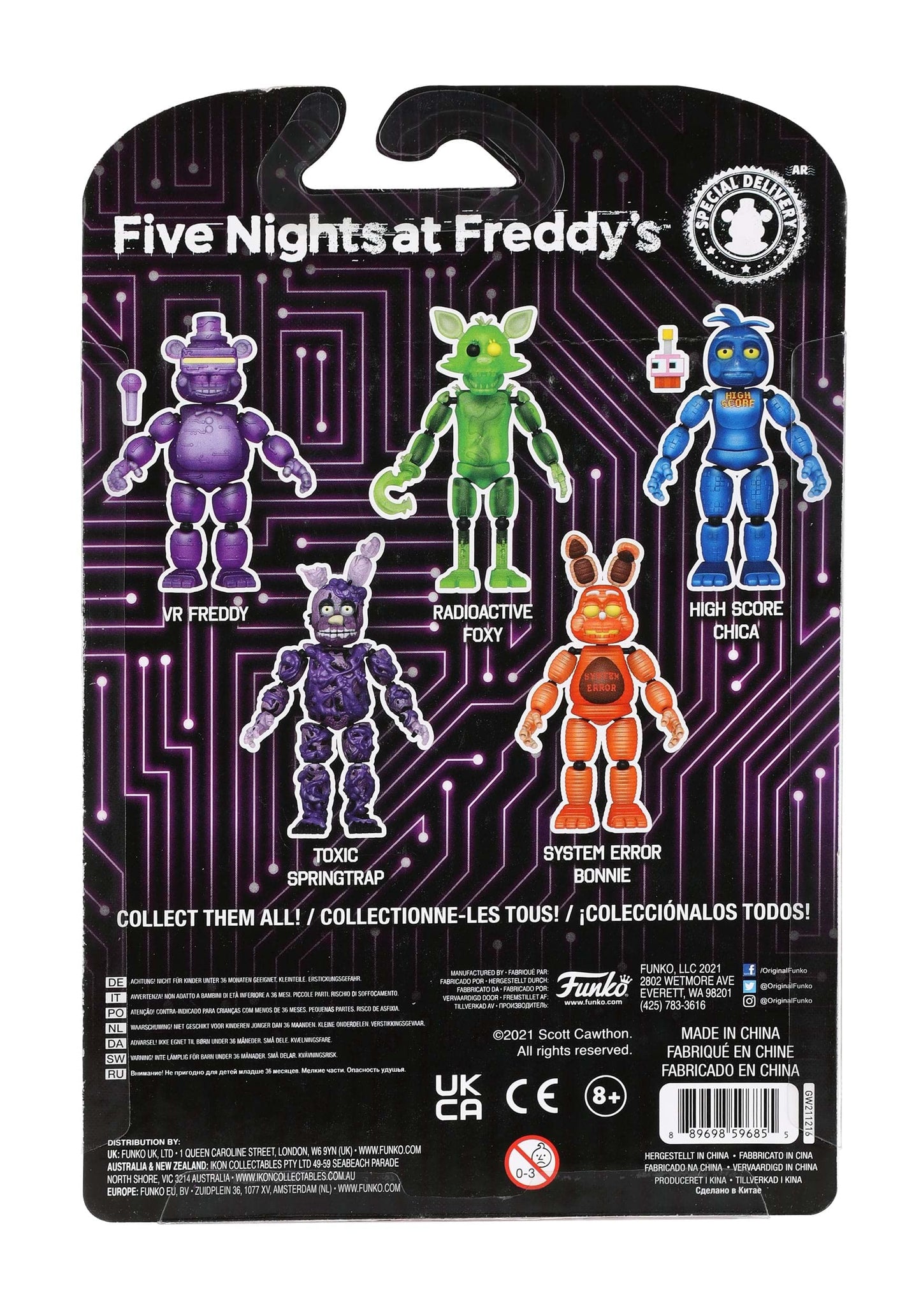 Funko Pop! Action Figure: Five Nights at Freddy's - System Error Bonnie (Glow in The Dark), Multicolor, 59685