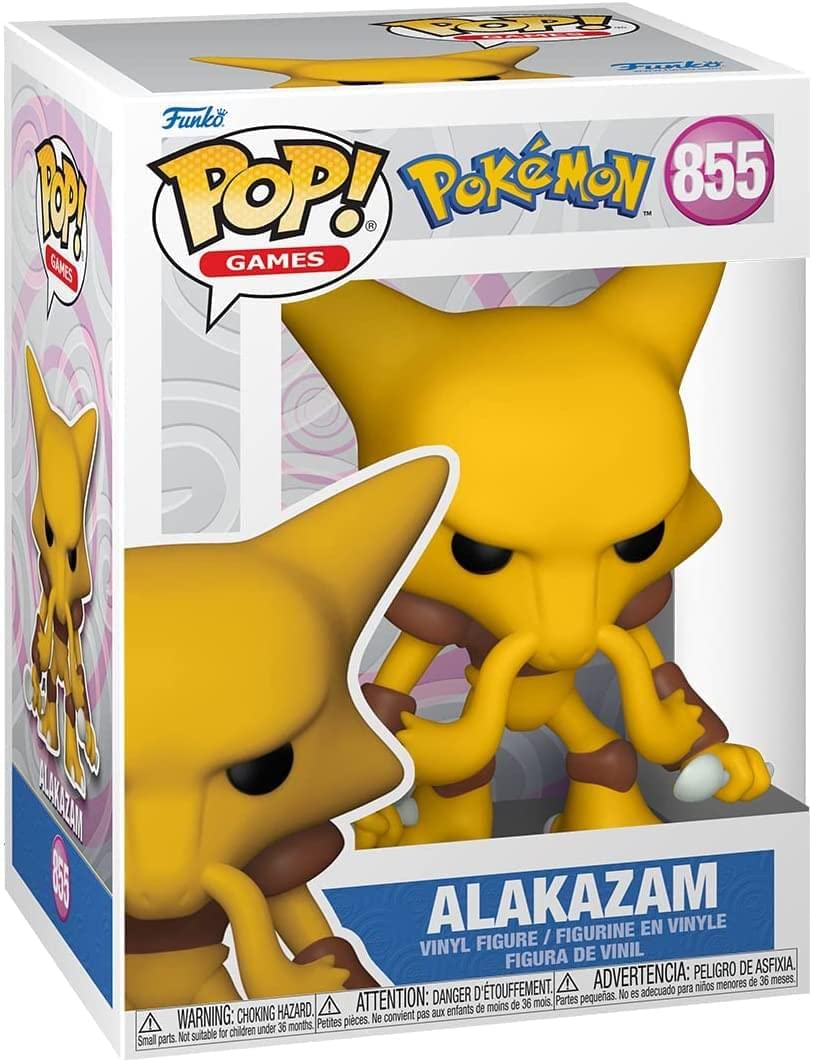 Funko Pop! Games: Pokemon - Alakazam, Multicolor, (59343)