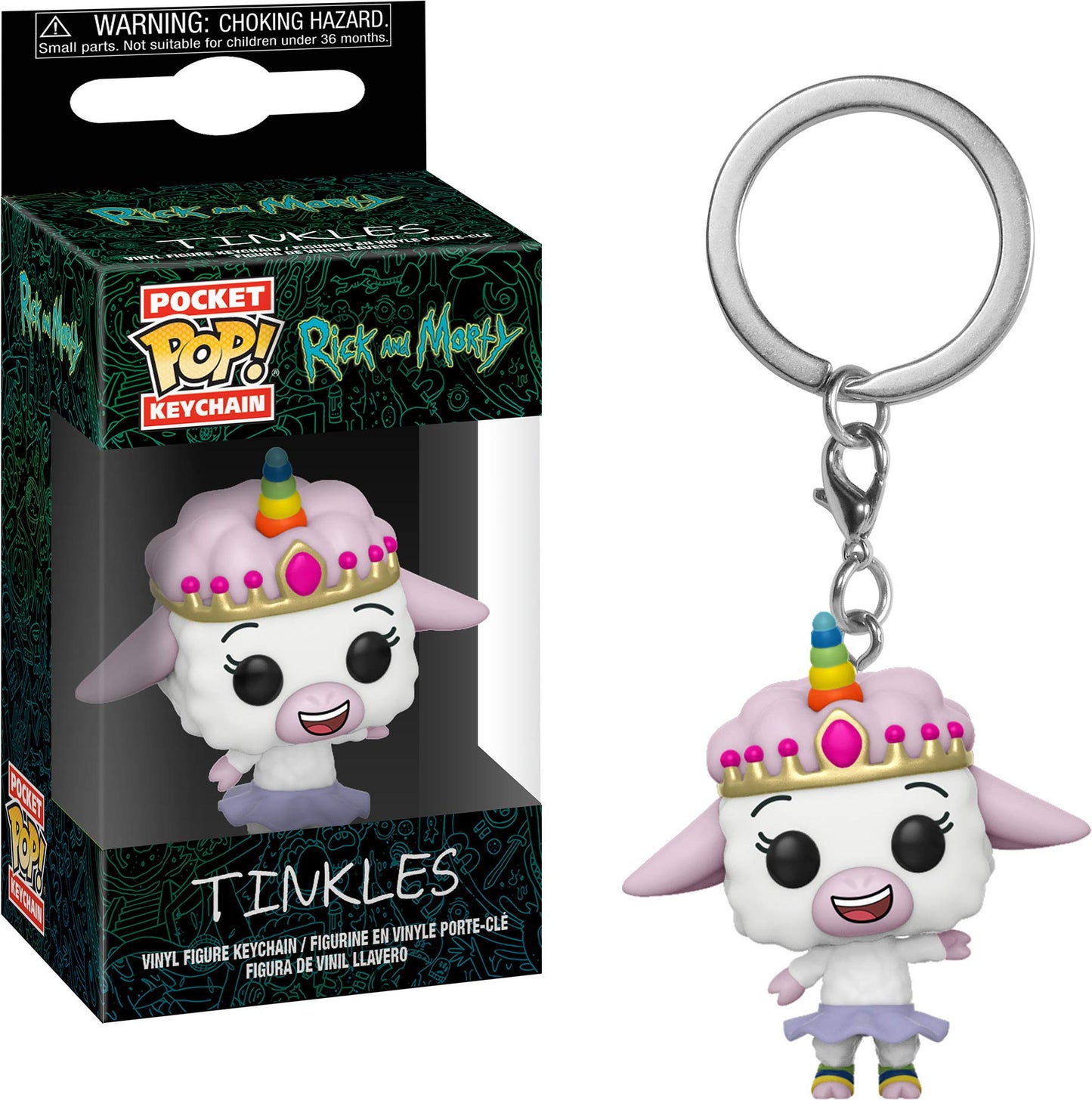 Funko 35931 Pop! Keychain: Rick & Mortytinkles, Multicolor