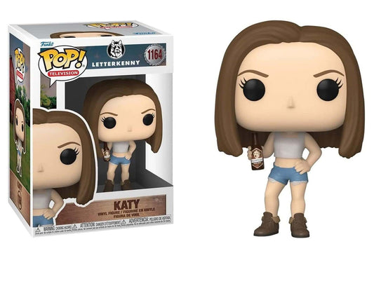Funko POP Television: Letterkenny- Katy w/Puppers & Beer, Multicolor