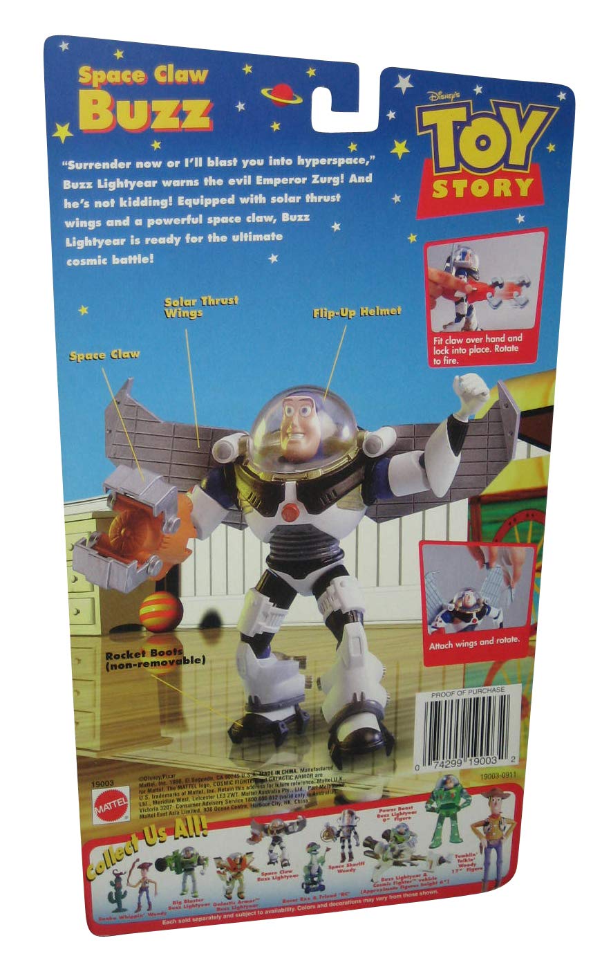 Toy Story To Infinity and Beyond Series Space Claw Buzz Action Figure by Mattel