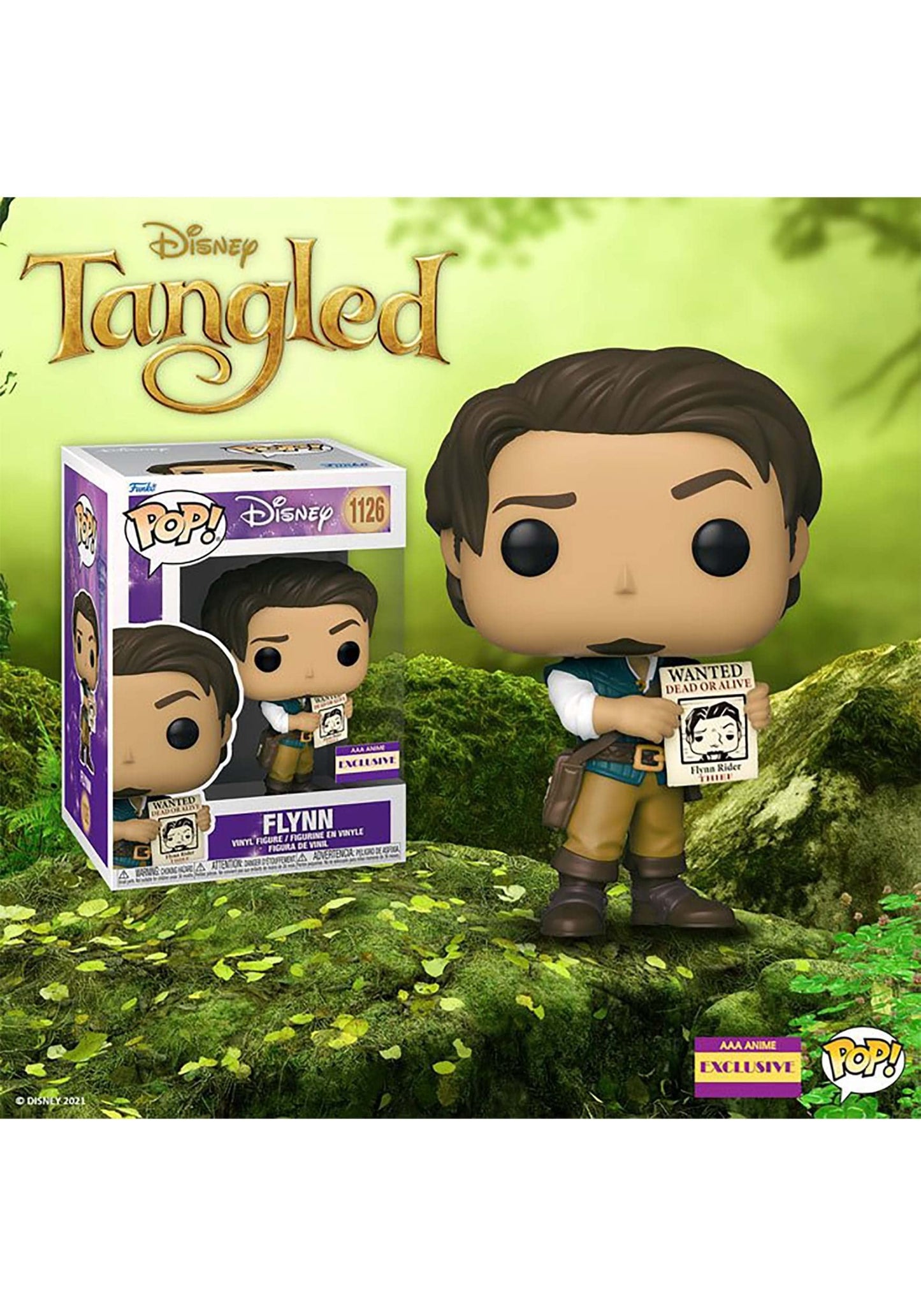 Funko Disney's Tangled Flynn Rider Pop Figure (AAA Anime Exclusive)