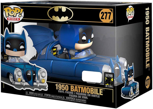 Funko Pop! Rides: Batman 80th - Blue Metallic 1950 Batmobile, Amazon Exclusive