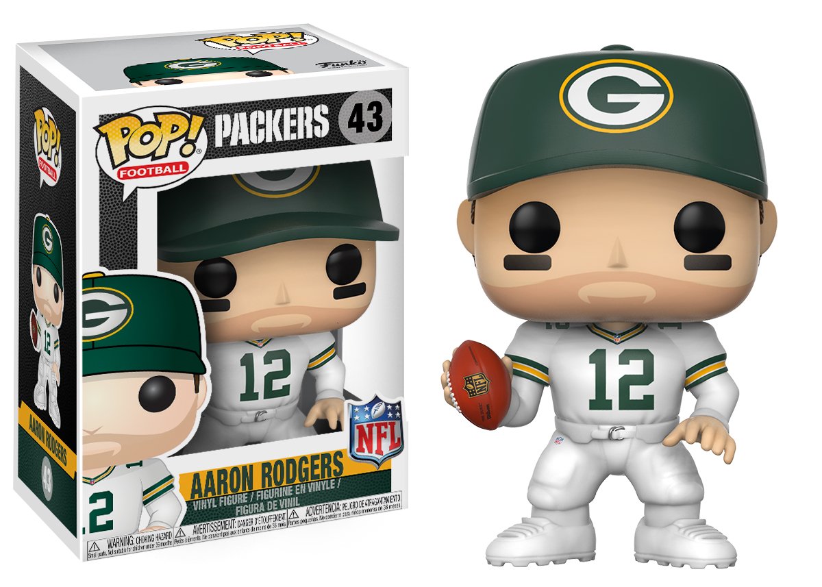 Funko 20165 Pop NFL: Aaron Rodgers (Green Bay Color Rush) Collectible Figure