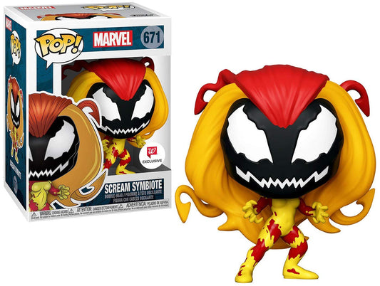 Pop Marvel Spider-Man 3.75 Inch Action Figure Exclusive - Scream Symbiote #671