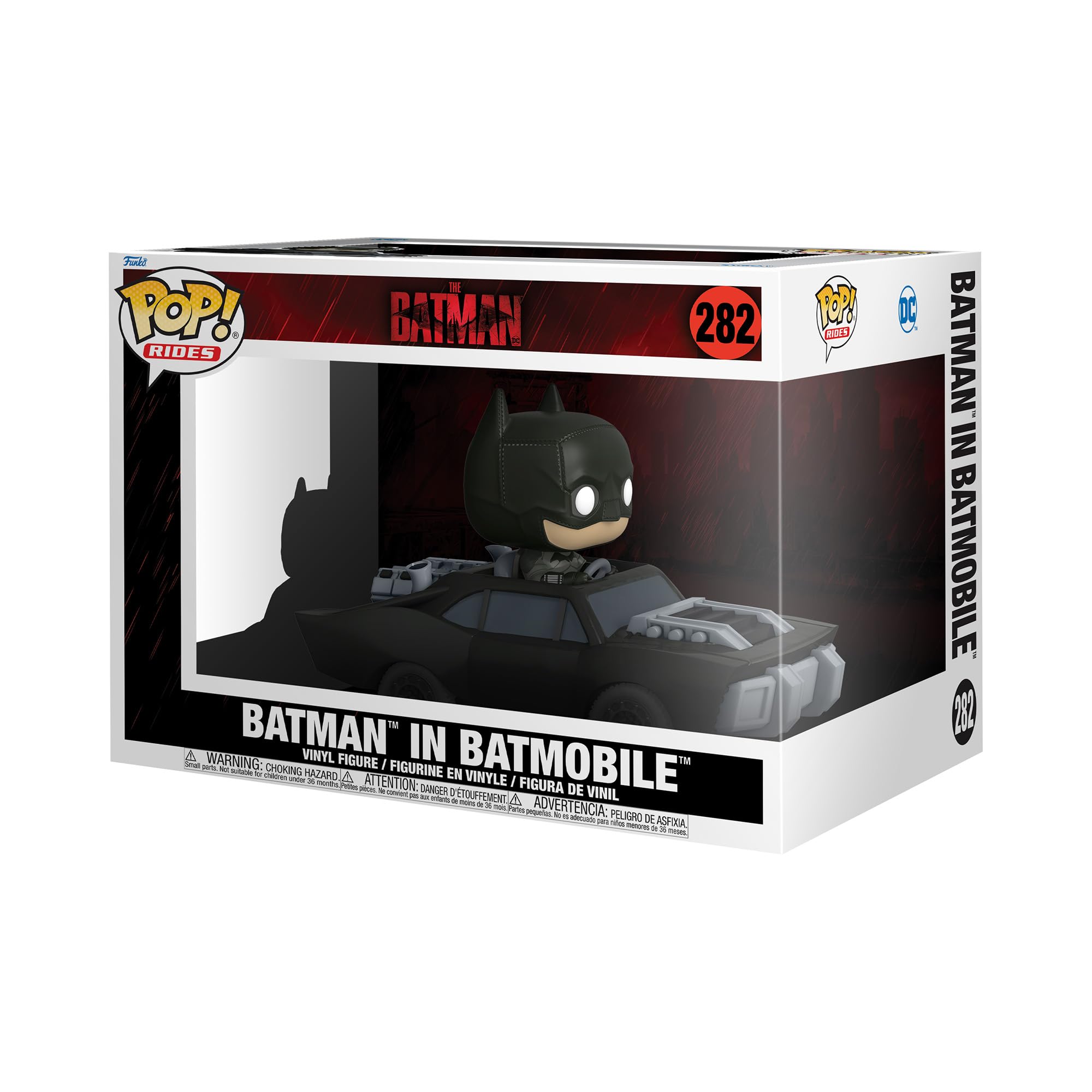 Funko Pop! Ride Super Deluxe: The Batman - Batman and Batmobile, Multicolor, 59288