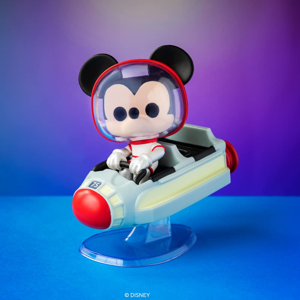 Funko Pop! Ride Super Deluxe Disney: Walt Disney World 50th - Space Mountain with Mickey Mouse, Multicolor, 45343