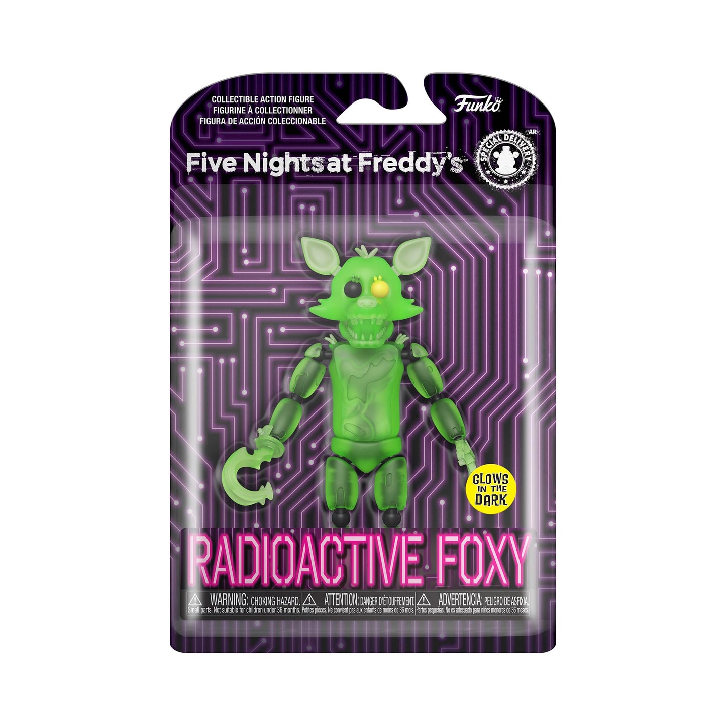 Funko Pop! Action Figure: Five Nights at Freddy's - Radioactive Foxy (Glow in The Dark), Multicolor, 59684