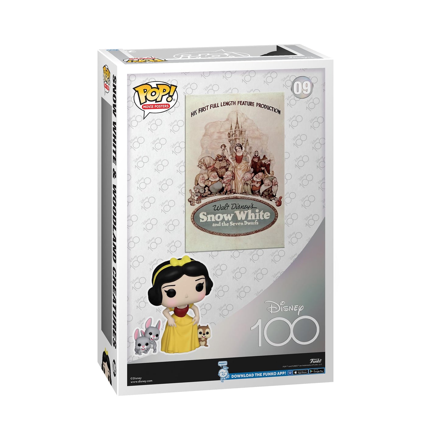 Funko Pop! Movie Poster: Disney 100 - Snow White and The Seven Dwarfs, Snow White & Woodland Creatures