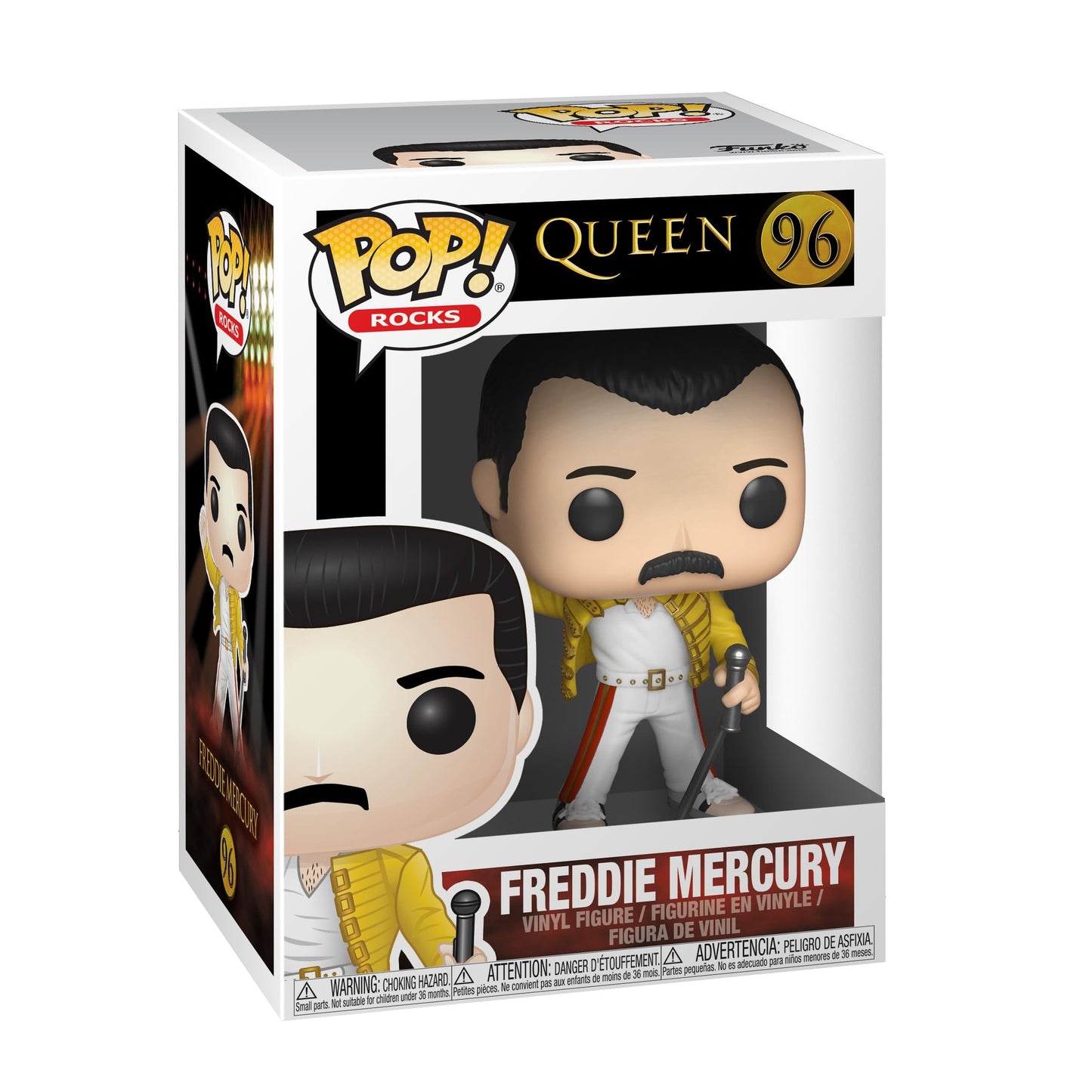 Funko Pop! Rocks: QueenFreddy Mercury Wembley 1986, Multicolor