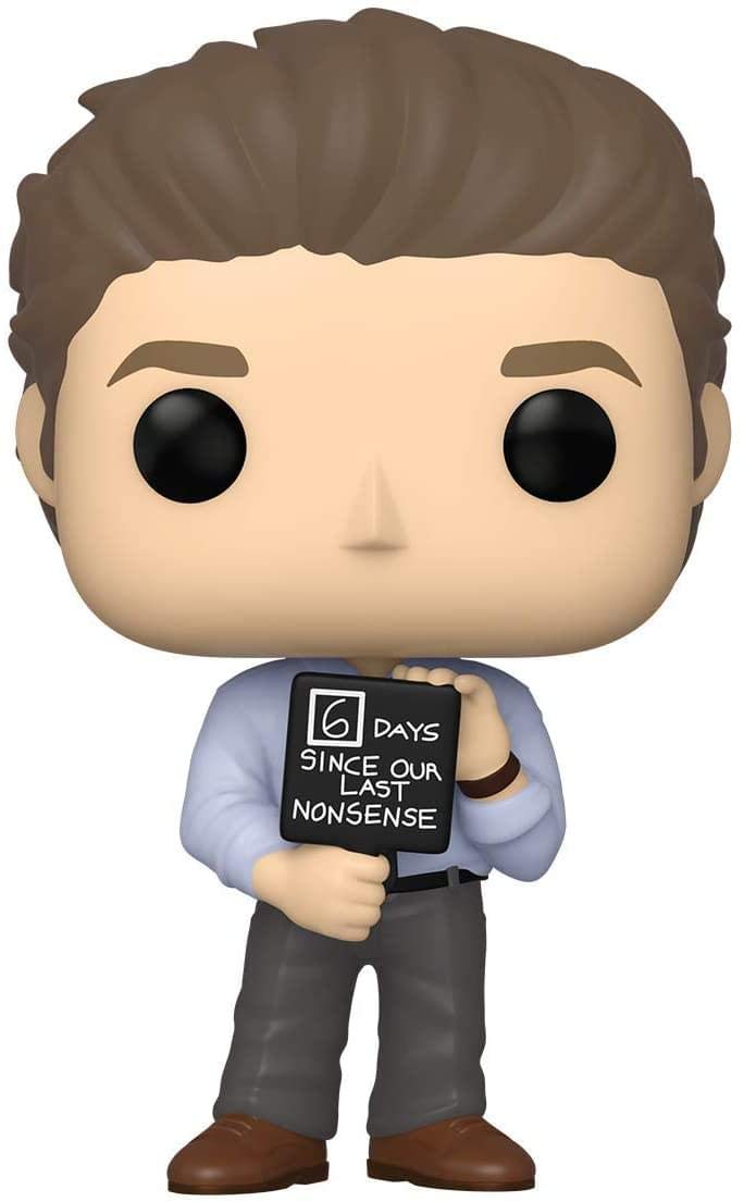 Funko Pop! TV: The Office - Jim with Nonsense Sign, Multicolor, 3.75 inches