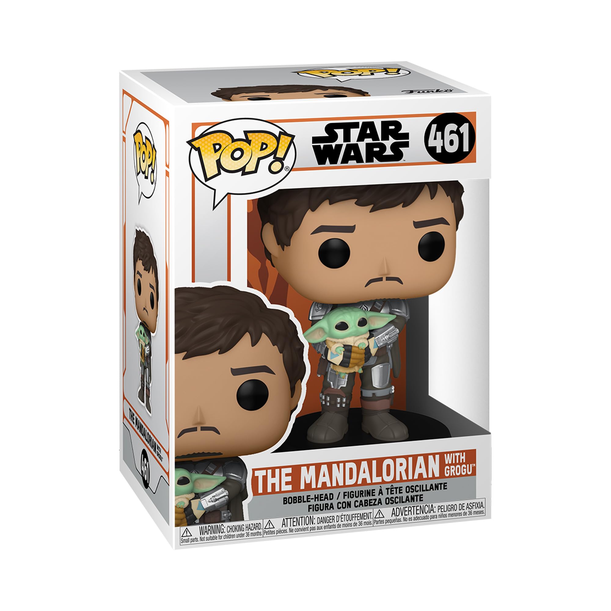 Funko Pop! Star Wars: The Mandalorian - Mando Holding Child Multicolor