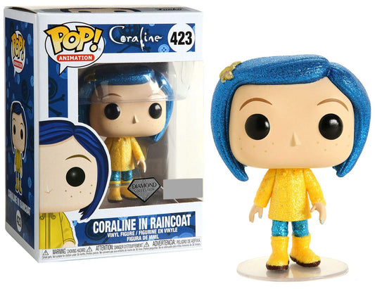 Funko Pop! Movies: Coraline - Coraline in Raincoat Diamond Edition (Exclusive)