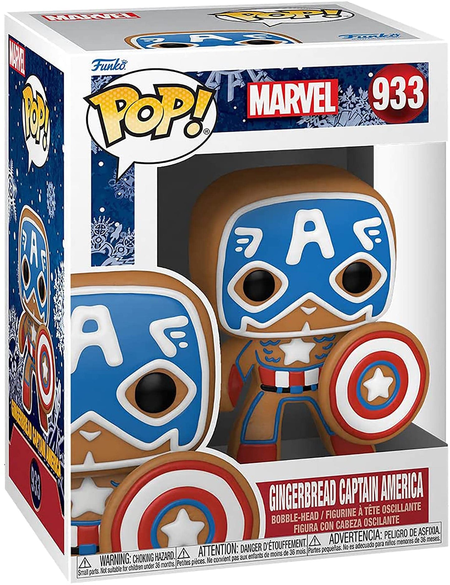 Funko Pop! Marvel: Gingerbread Captain America Multicolor 50657