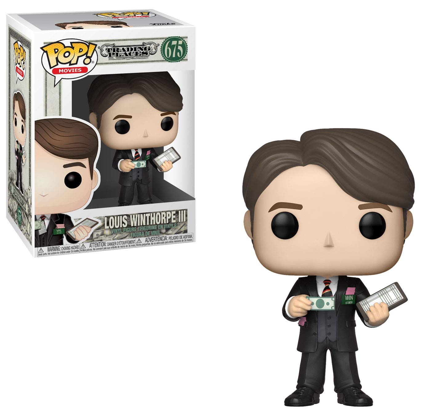 Funko 34890 Pop Movies: Trading Places - Louis Winthorpe Iii Collectible Figure, Multicolor