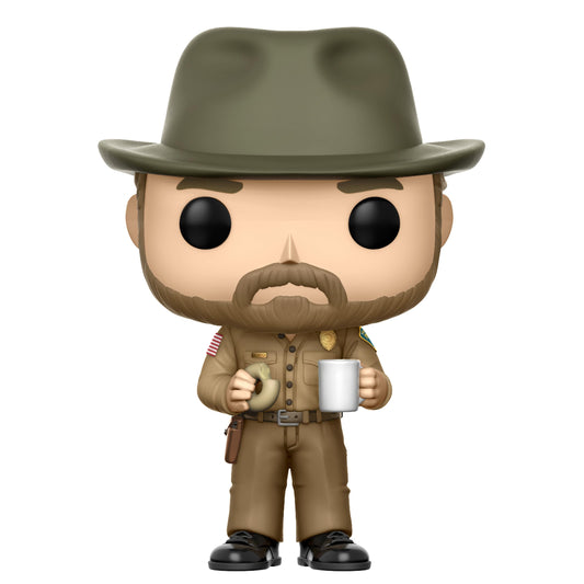 Funko Pop Television: Stranger Things - Hopper with Donut (Styles May Vary) Collectible Figure