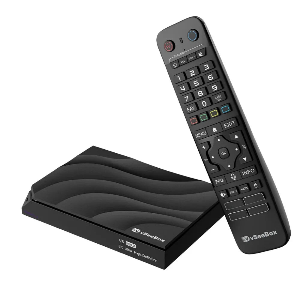 vSeeBox V6 MAX 8K HDR Android 14 Smart Media Player – 4GB RAM / 64GB Storage
